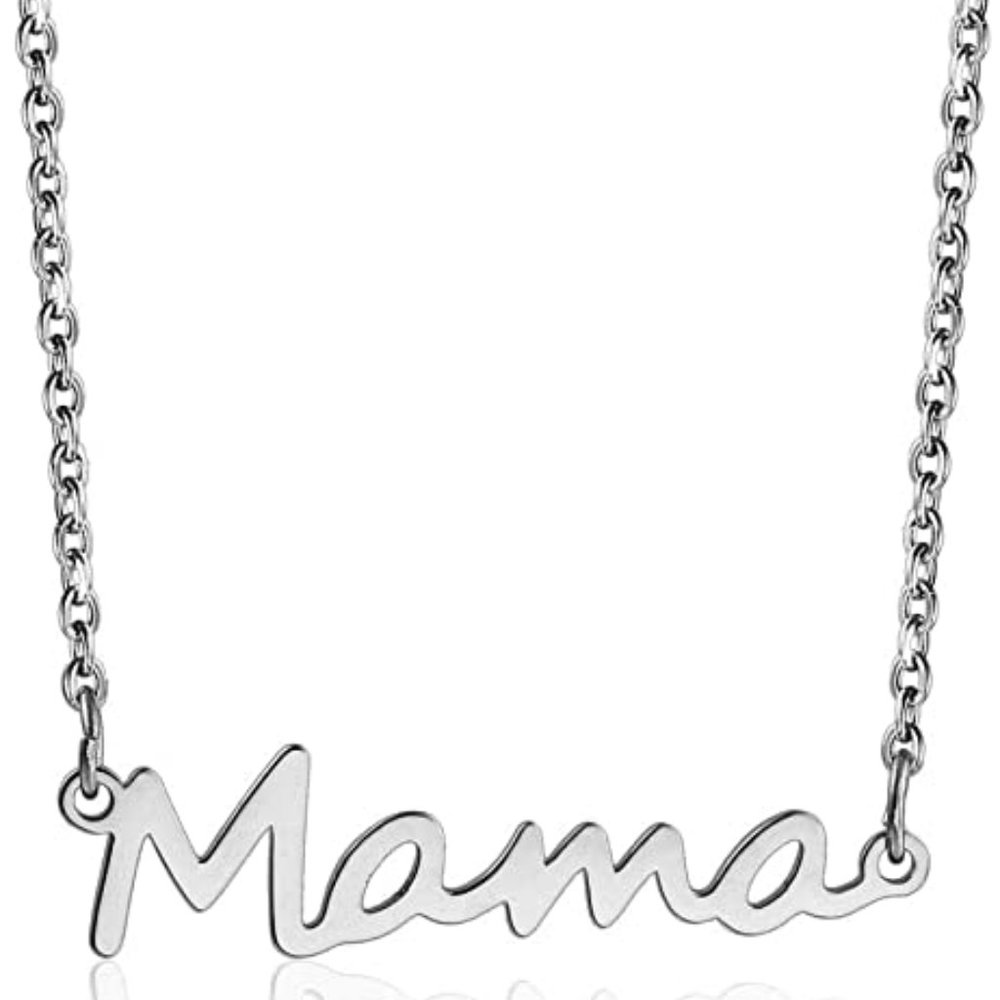 Stainless Steel Mama Necklace